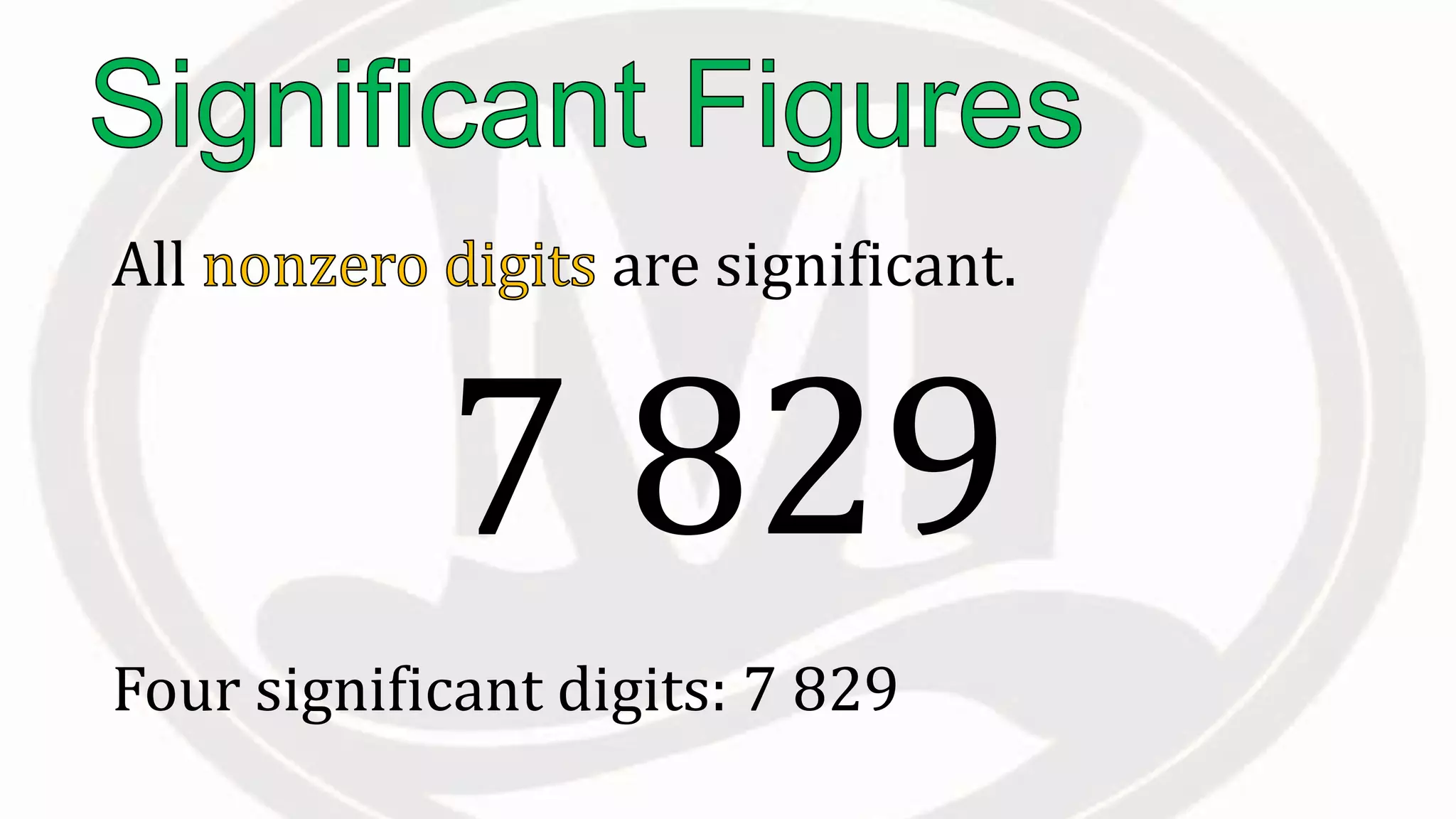 All are significant.
Four significant digits: 7 829
7 829
 