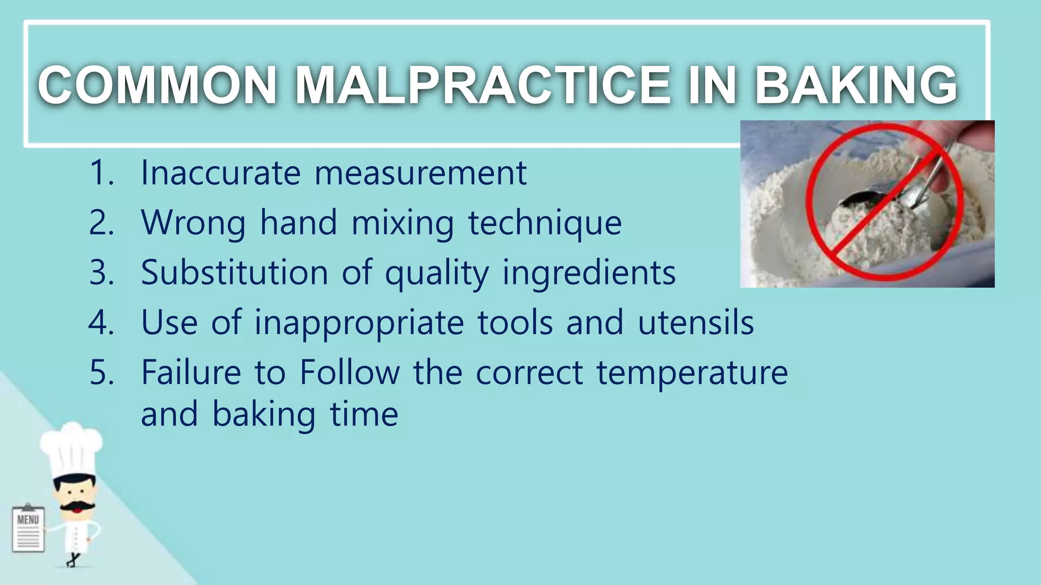 Inconsistent Cooking Lesson1:Introduction of baking 1920 | PPTX