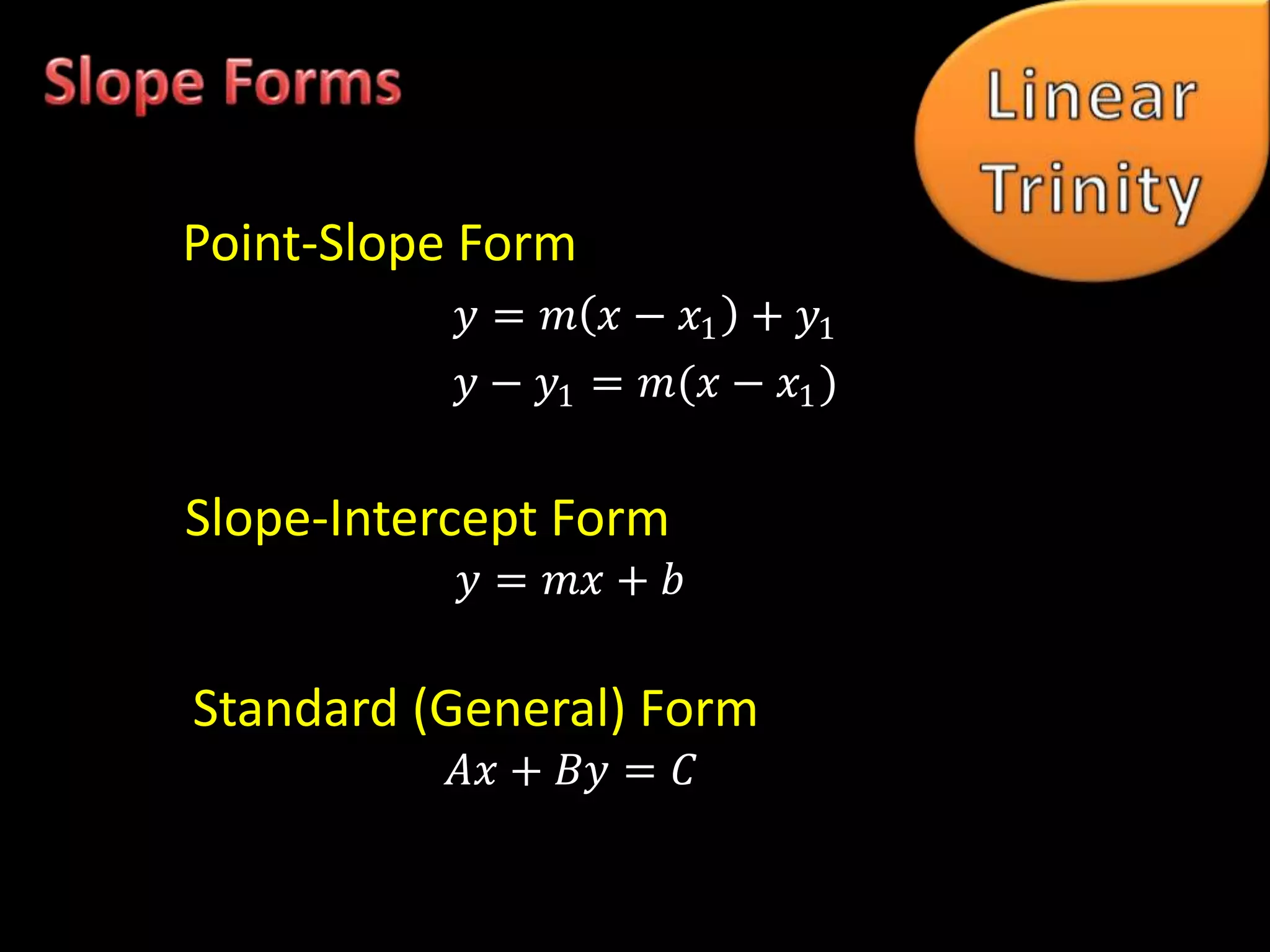 Use calculator generated linear regression equations to solve problems.Using increments to find the slope of a line…Δx = x2 – x1“delta x”Now don’t forget…	P1 (x1, y1)	P2 (x2, y2)Δy= y2– y1“delta y”So that means…