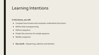 S1 Programming Lesson 1 | PPT