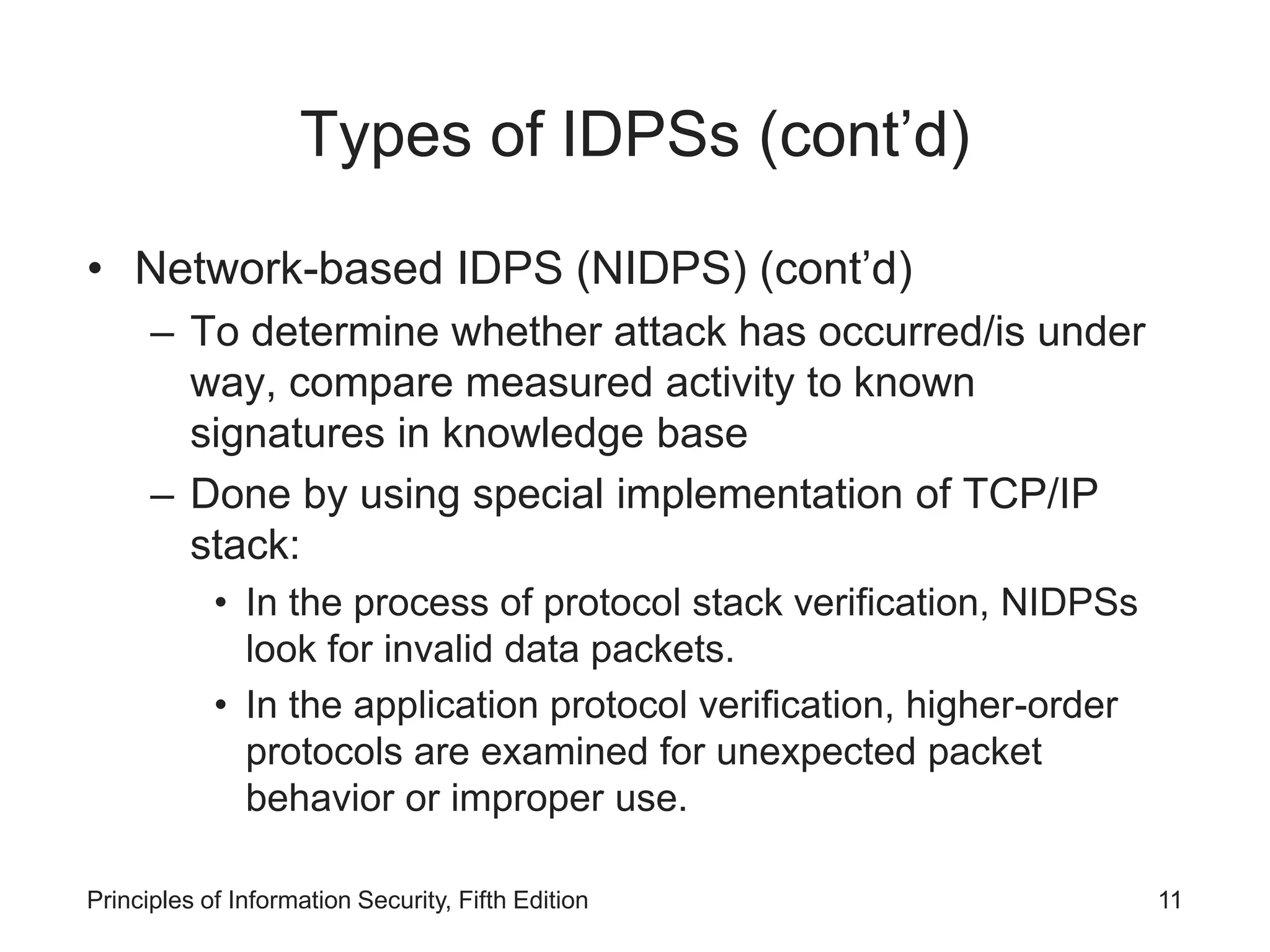 Lesson 1- Intrusion Detection