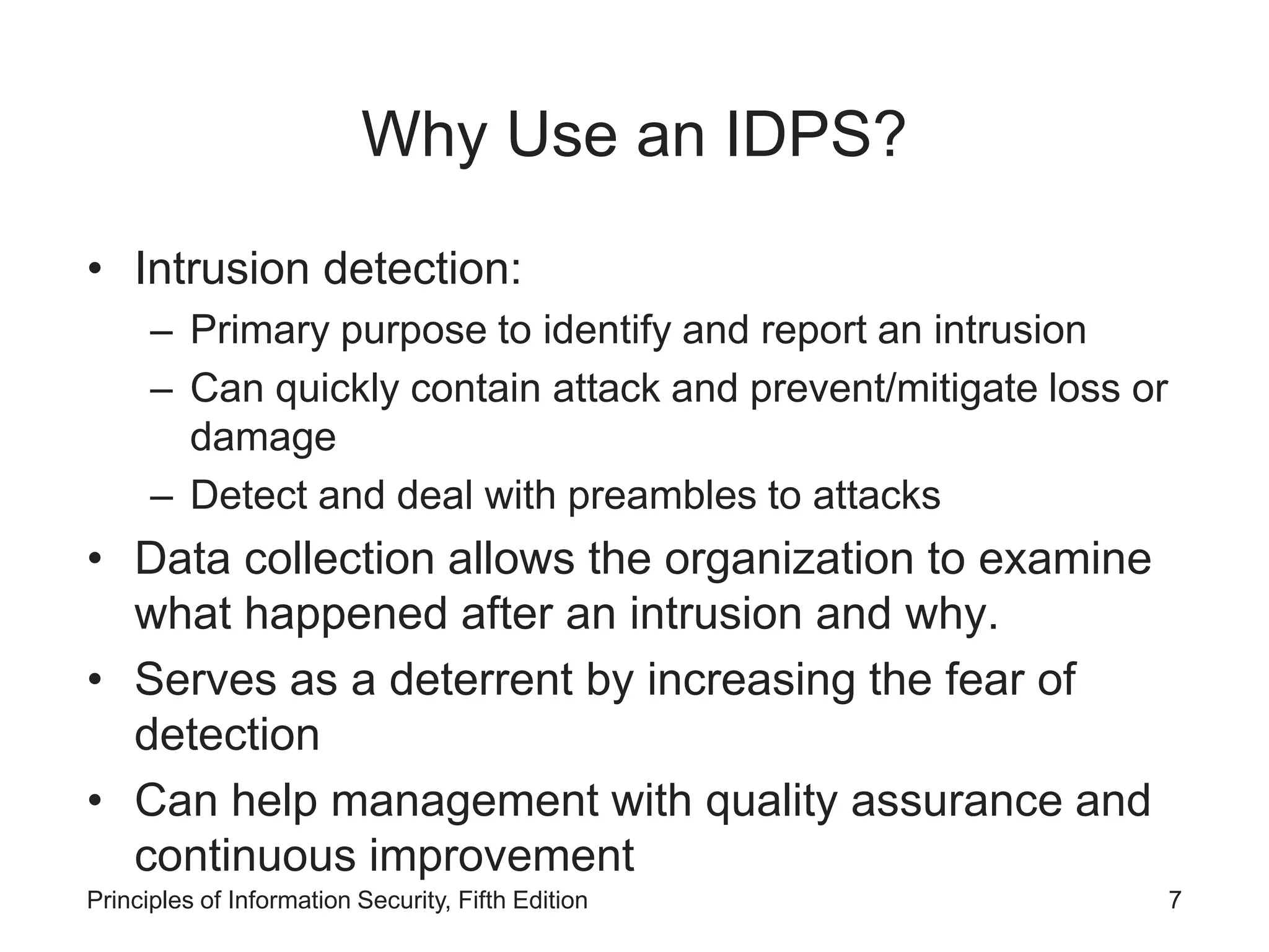 Lesson 1- Intrusion Detection