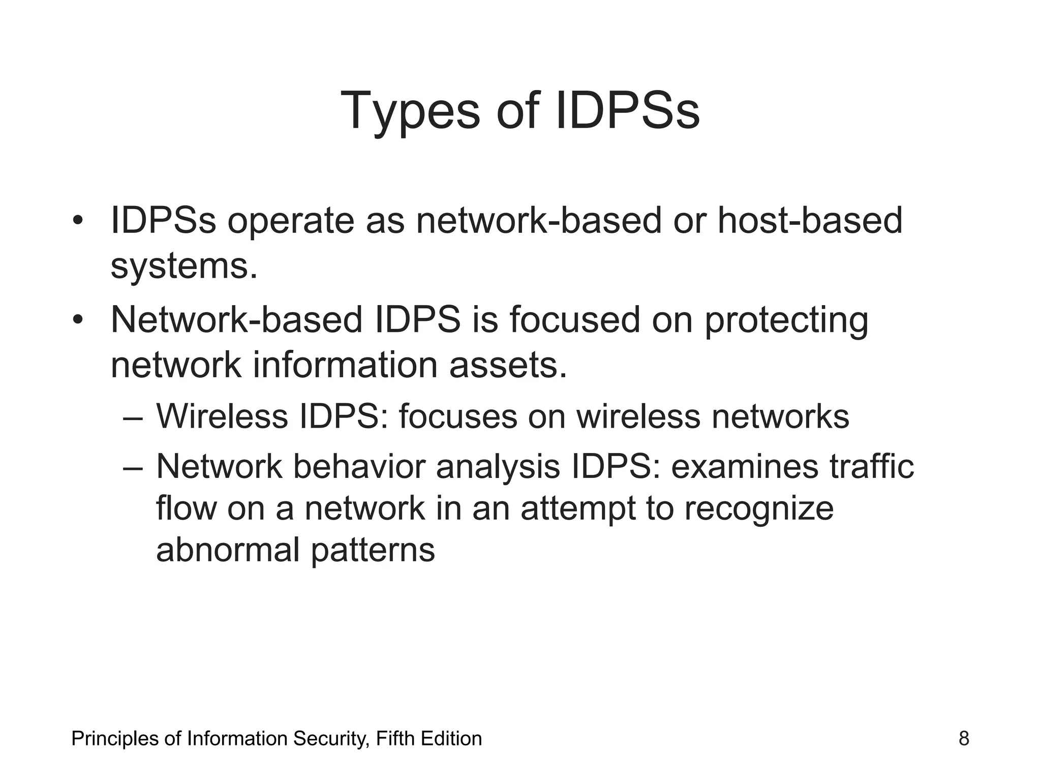 Lesson 1- Intrusion Detection