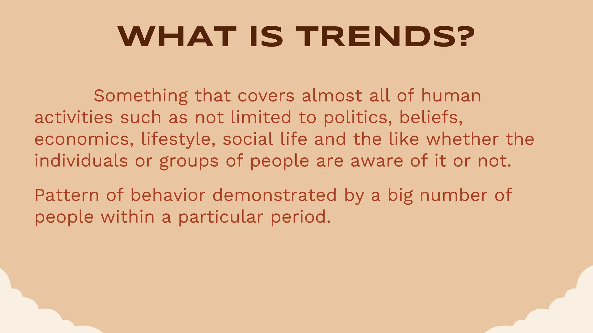 Lesson 1 : TRENDS Vs. FADS : Introduction | PPTX