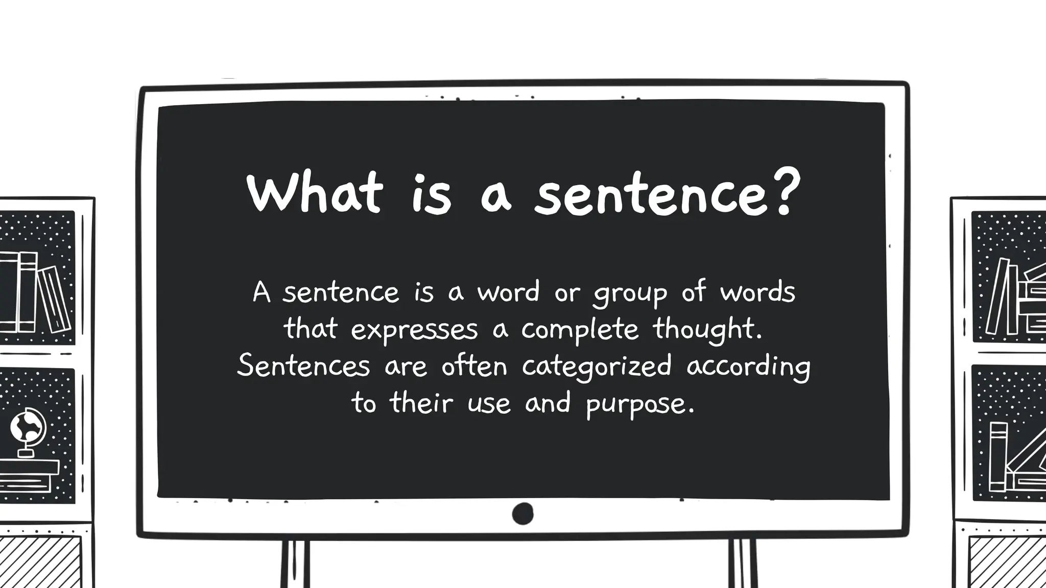 A sentence is a word or group of words
that expresses a complete thought.
Sentences are often categorized according
to their use and purpose.
What is a sentence?
 