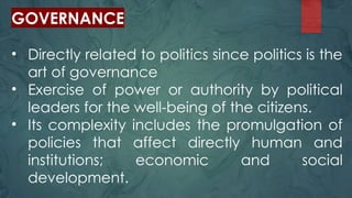Philippine Politics and Governance Lesson 1 | PPTX