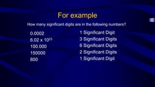 Significant figures, Rounding off Numbers and Scientific Notation | PDF