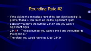 Significant figures, Rounding off Numbers and Scientific Notation | PDF