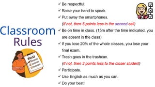 Classroom
Rules
 
