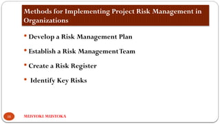 1. Introduction to Project Risk management | PPTX