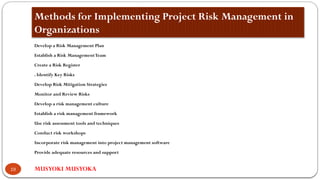 1. Introduction to Project Risk management | PPTX