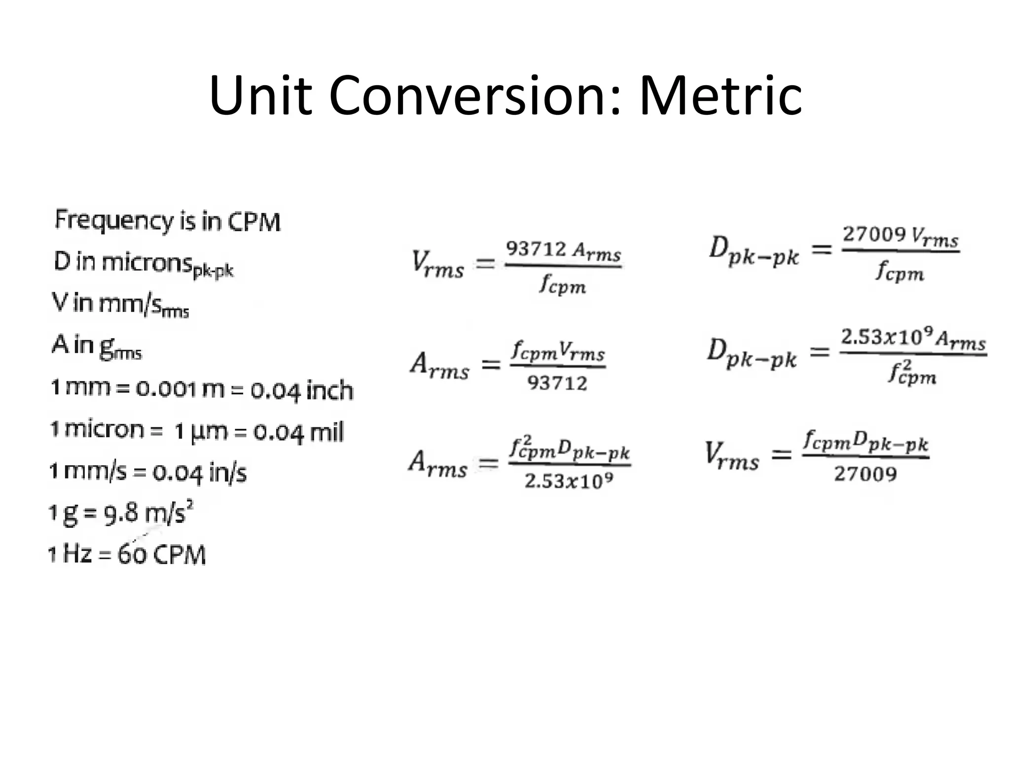 Unit Conversion: Metric
 