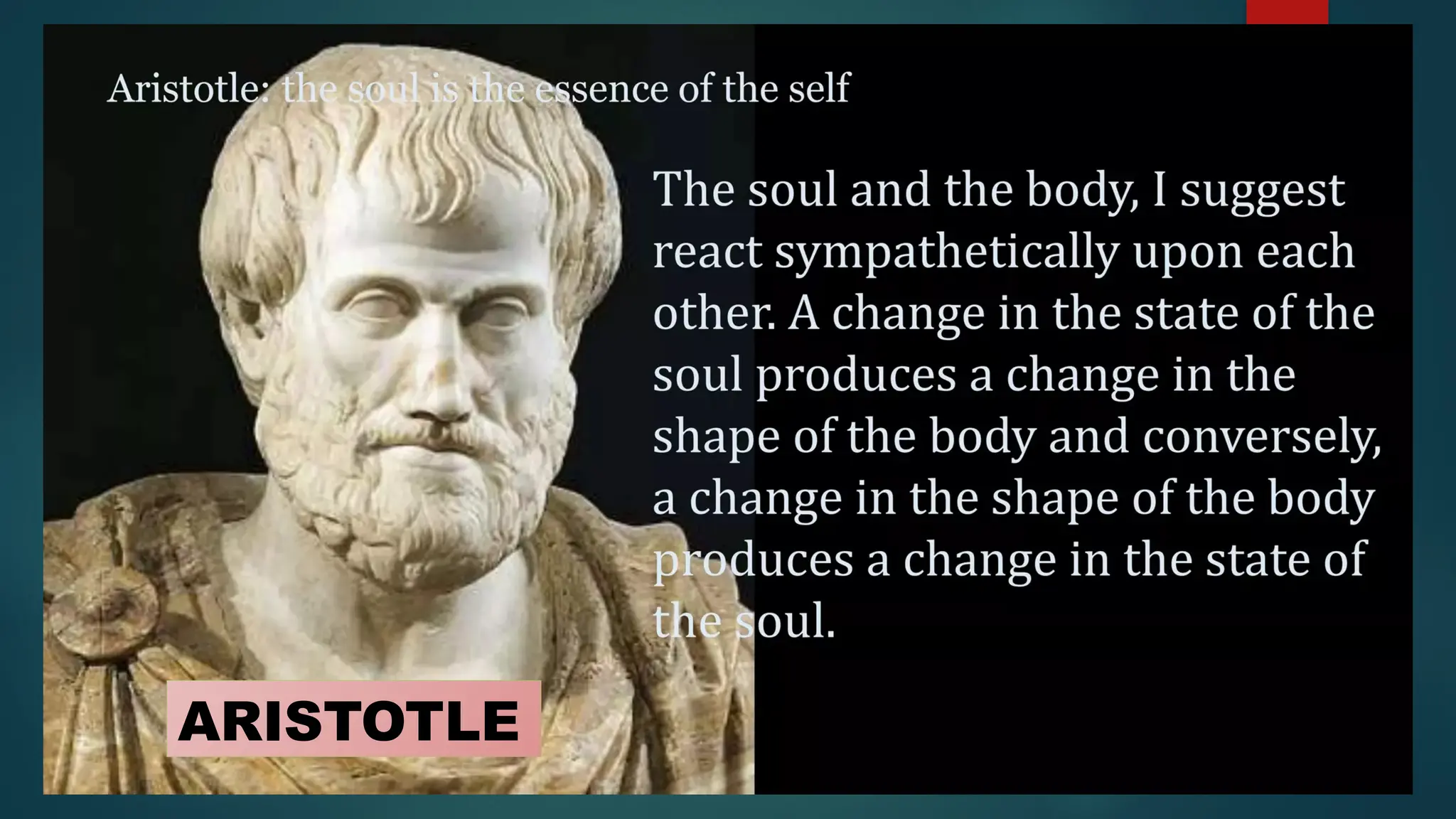 ARISTOTLE
 