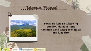 Talampas Drawing.pdf Lesson 1.2 Topograpiya at Klima sa Pilipinas | PPTX