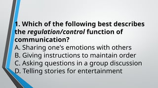 Oral Communication-Lesson 1-Coomunication | PPTX
