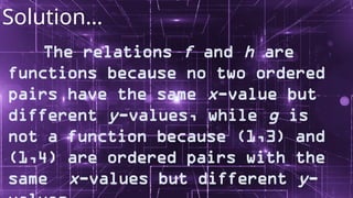 General Mathematics - Lesson1 - Functions | PPTX