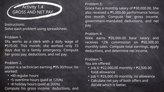 Comprehensive Guide to Computing Gross and Net Pay with Deductions | PPTX