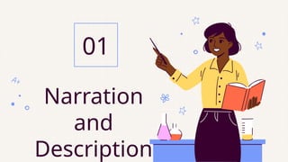 Narration
and
Description
01
 