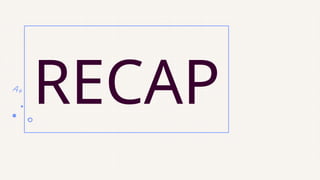 RECAP
 