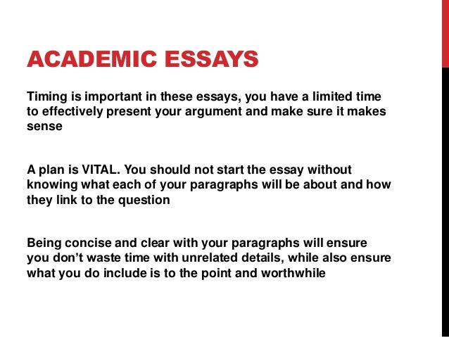 academic essay writing lesson