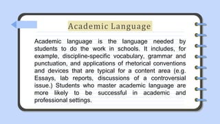 Reading and Writing: LESSON 1 - ACADEMIC TEXT.pptx