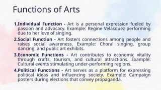 Lesson 1 - Arts Appreciation - Humanities and Appreciation | PPTX