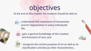 Lesson 1 - Arts Appreciation - Humanities and Appreciation | PPTX