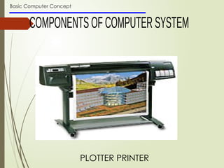 Basic Computer Concept
PLOTTER PRINTER
 