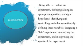 Lesson 1 basic science process skills | PPTX