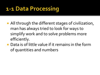 Lesson 1 data processing | PPTX | Databases | Computer Software and ...