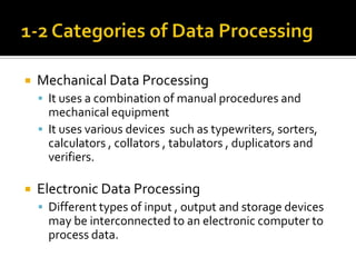 Lesson 1 data processing | PPTX | Databases | Computer Software and ...