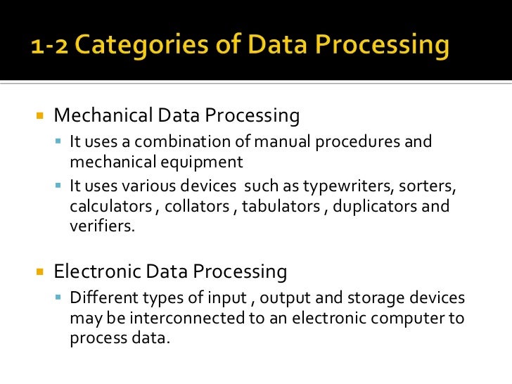 Lesson 1 data processing