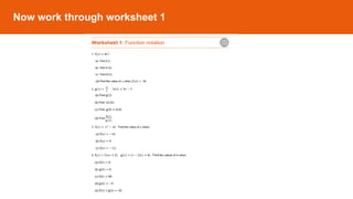 Function Notation- How to Evaluate functions | PPTX