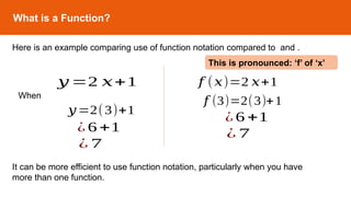 Function Notation- How to Evaluate functions | PPT