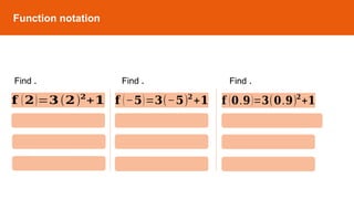 Function Notation- How to Evaluate functions | PPT