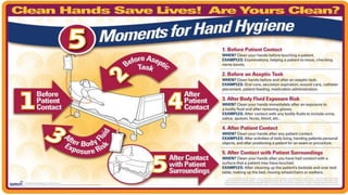 5 MOMENTS
OF HYGIENE
 