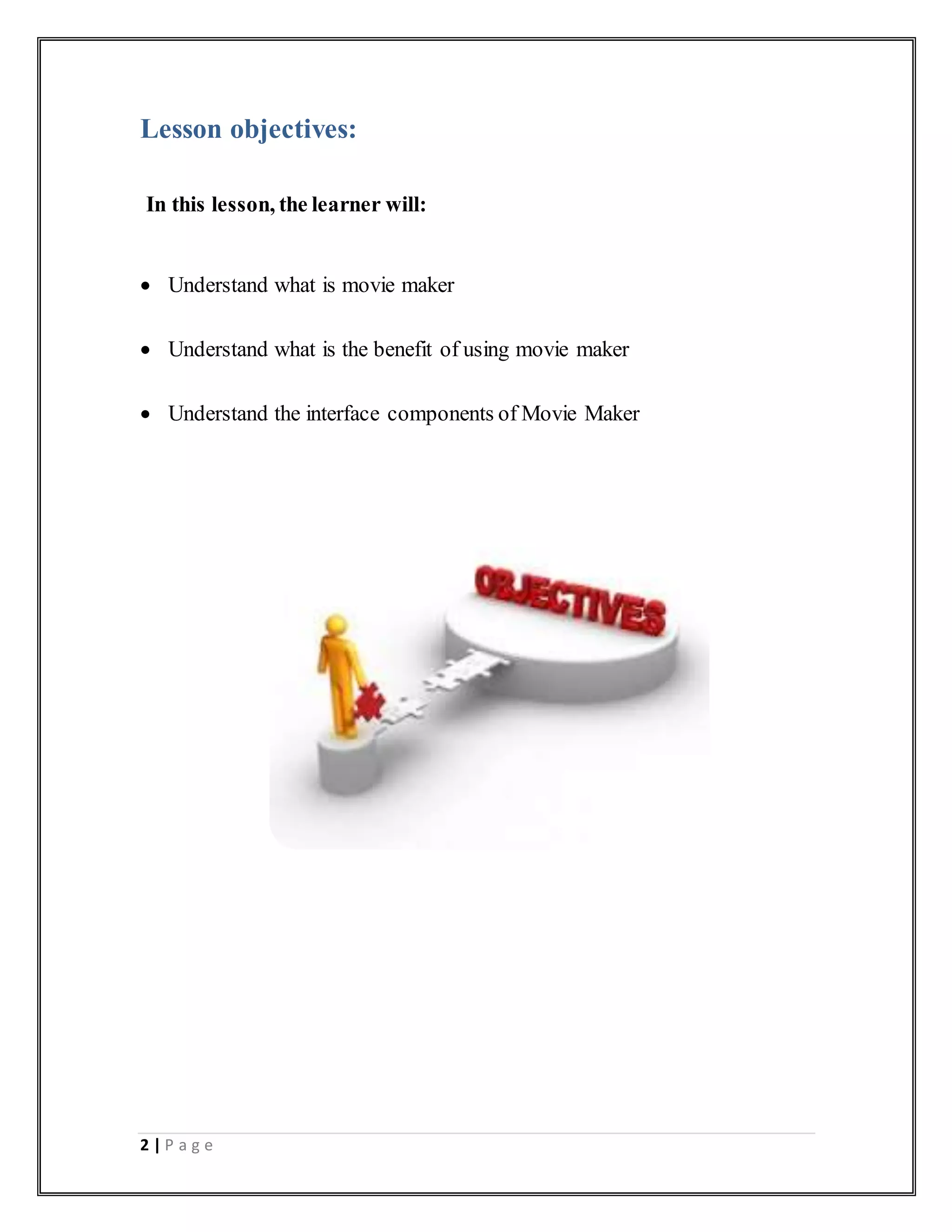 Introduction to Movie Maker | PDF