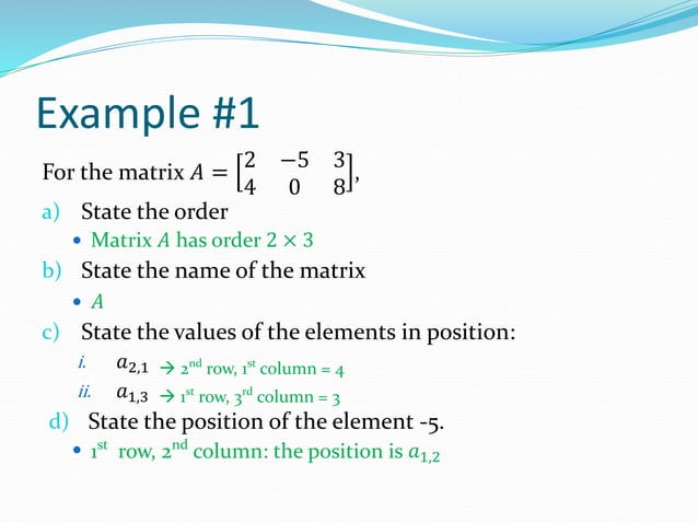Lesson 1 - Introduction to Matrices | PPTX