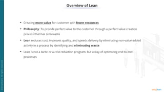 Lesson 1 - Introduction of LEAN | PDF