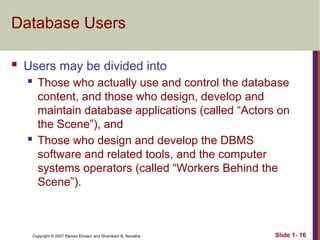Computer User Database Comprehensive Introduction to Databases and Database Users | PPTX