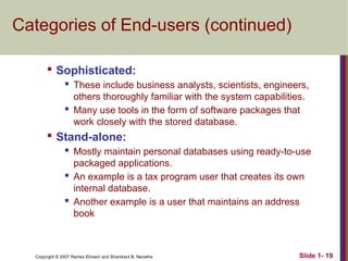 Comprehensive Introduction to Databases and Database Users | PPTX