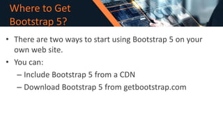 Lesson 1 - Introduction to Boostrap 5.pdf