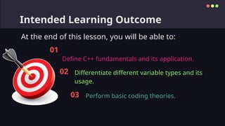 Lesson 1 - Introduction to C++ Language.pptx