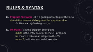Lesson 1 - Introduction to C++ Language.pptx