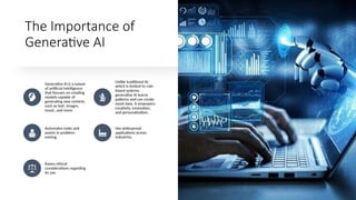 Introduction to Gen AI Models and its Applications | PPTX
