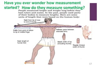 Have you ever wonder how measurement
started?
17
How do they measure something?
 