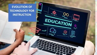 EVOLUTION OF
TECHNOLOGY FOR
INSTRUCTION
 