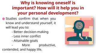 Lesson 1 - Knowing Yourself.pptx personal development | PPTX