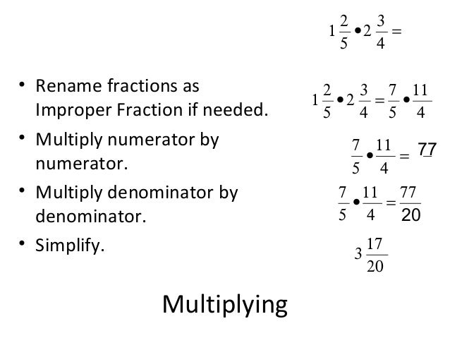 Lesson 1 operations with fractions part 2 (notes)
