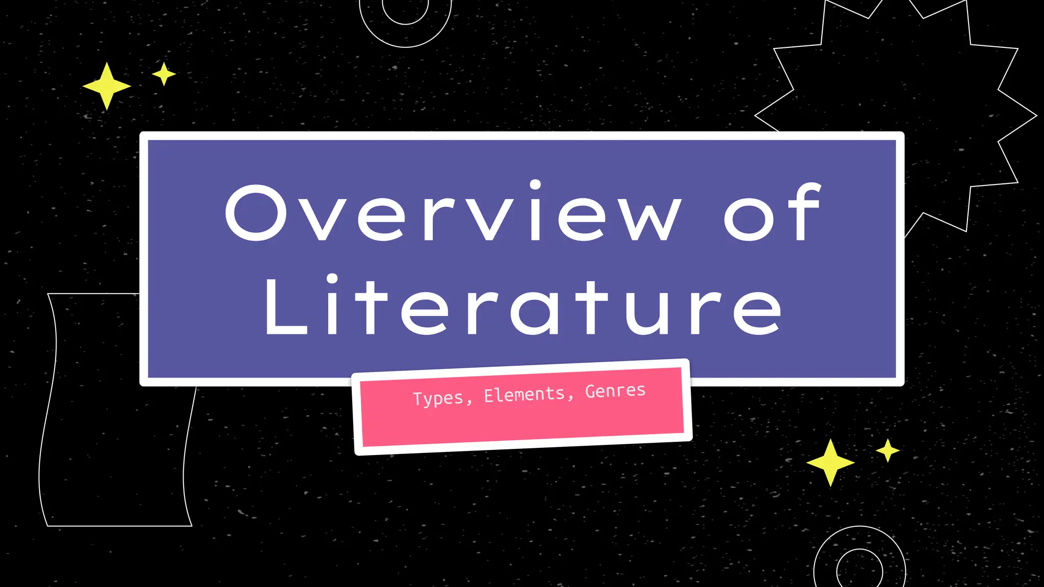 Overview of
Literature
 